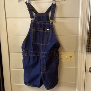 Vans Off The Wall Overall Boyfriend Fit Shorts Size S.